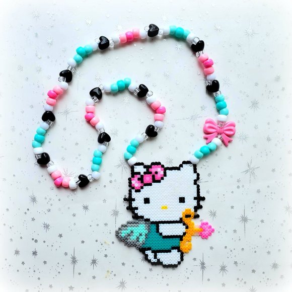 Hello Kitty Valentine's Day Cupid Kandi Necklace - Picture 2 of 3